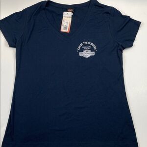 Harley-Davidson Women’s Chase the Horizon Hawaii Graphic V-Neck Tee Shirt Sz 2XL